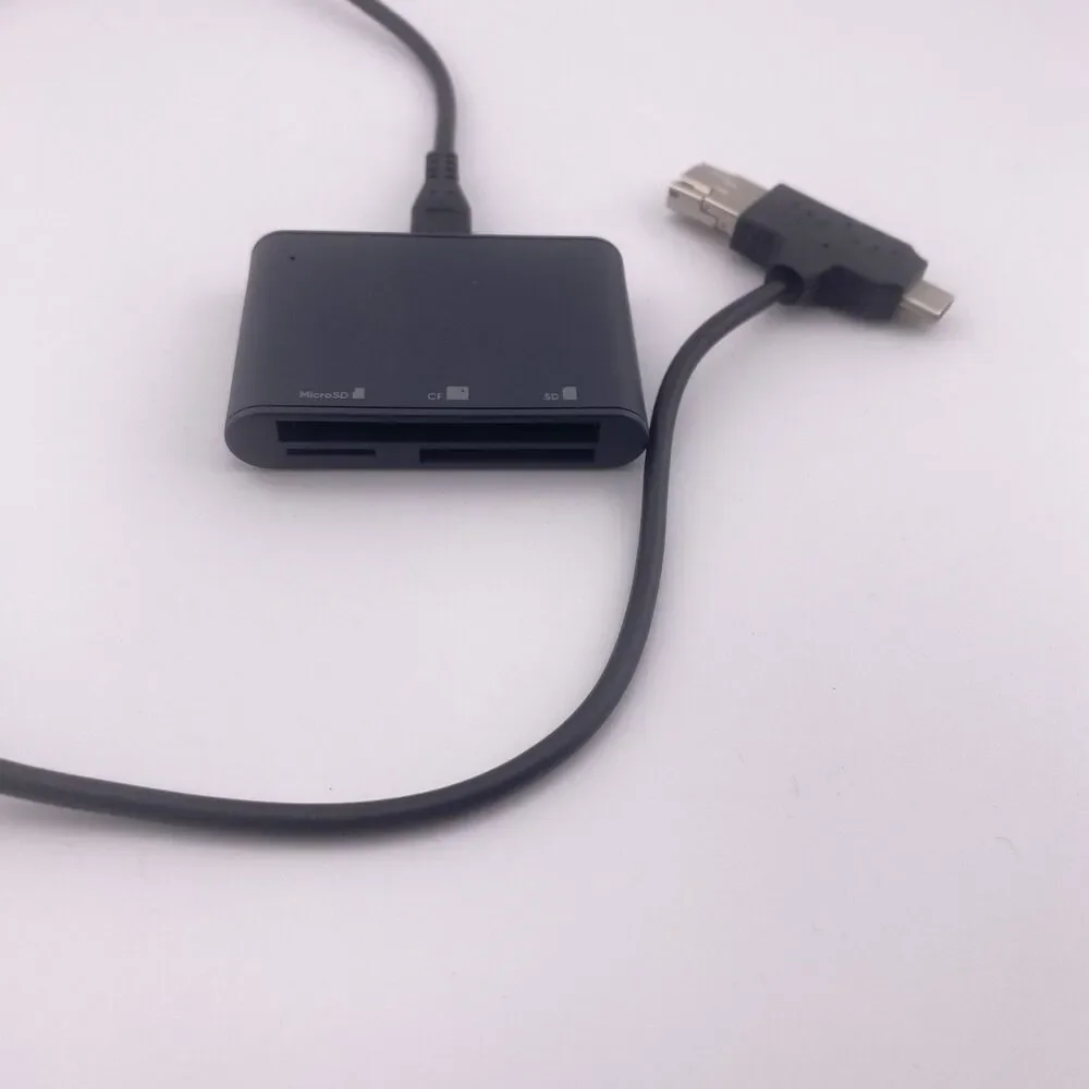 onn. USB & USB-C Multi-Format Card Reader for MicroSD CF SD, MPN 0464321